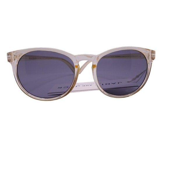 NWT Janie And Jack Oval Sunglasses Girls 4 Years Up Gold Tinted UV Lenses Summer - Picture 1 of 8